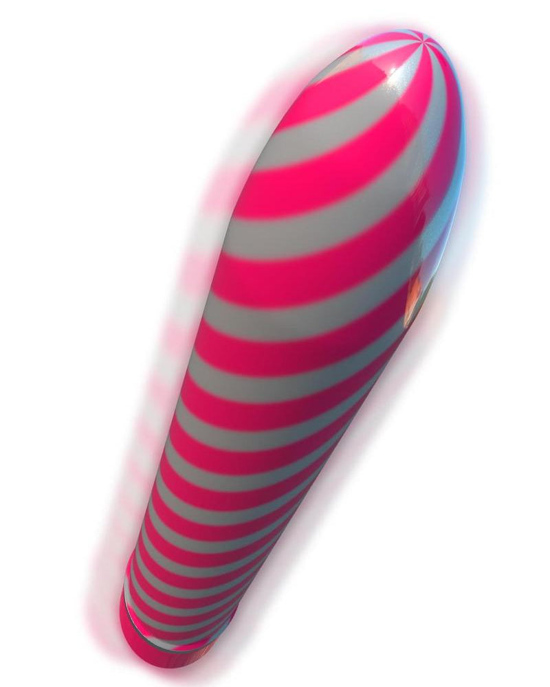 Vibrador Sweet Swirl rosa de 8 pulgadas, multivelocidad, resistente al agua