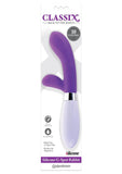 Vibrador multifunción de silicona para punto G y conejo morado