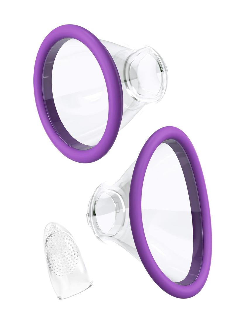 Estimulador de clítoris recargable por USB de silicona con vibración de múltiples velocidades y placer definitivo Fantasy For Her, color morado