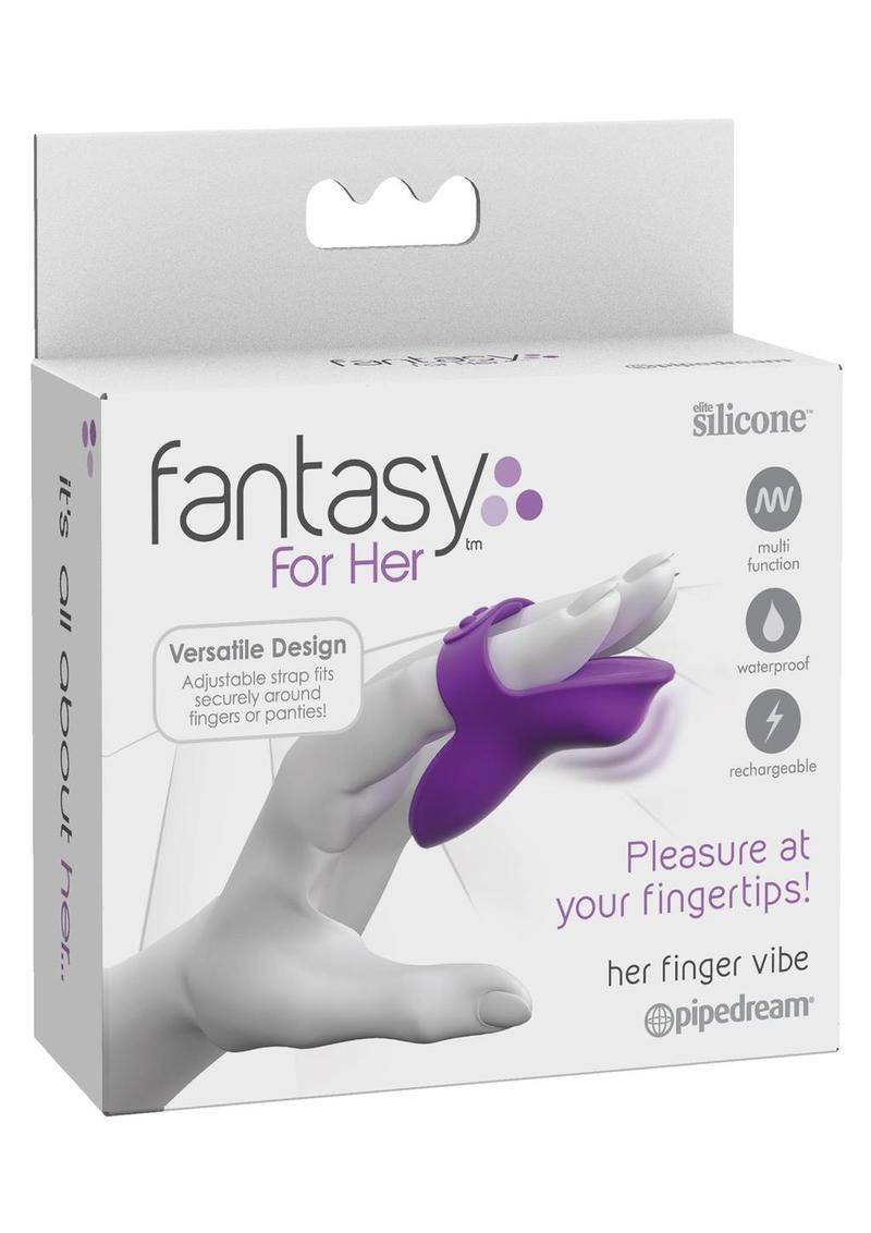 Fantasy For Her Finger Vibe Vibrating Massager Multi Function Waterproof Rechargeable Silicone