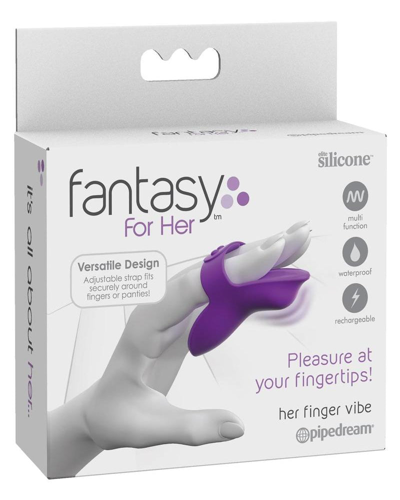 Fantasy For Her Finger Vibe Vibrating Massager Multi Function Waterproof Rechargeable Silicone