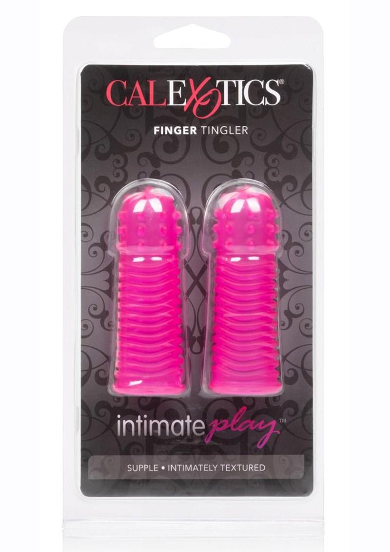 Masajeador con textura rosa Intimate Play Finger Tingler