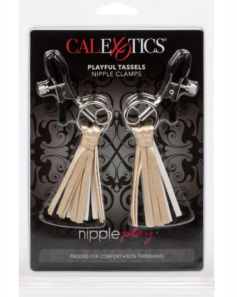 Pinzas para pezones con borlas Nipple Play doradas