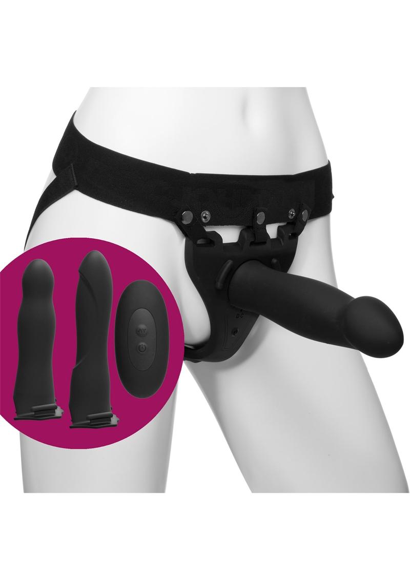 Body Extensions Be Naughty Hollow Silicone Strap On Set 4-Piece