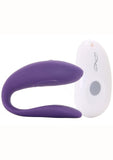 Vibrador para parejas We Vibe New Unite de silicona recargable por USB con control remoto inalámbrico a prueba de salpicaduras morado