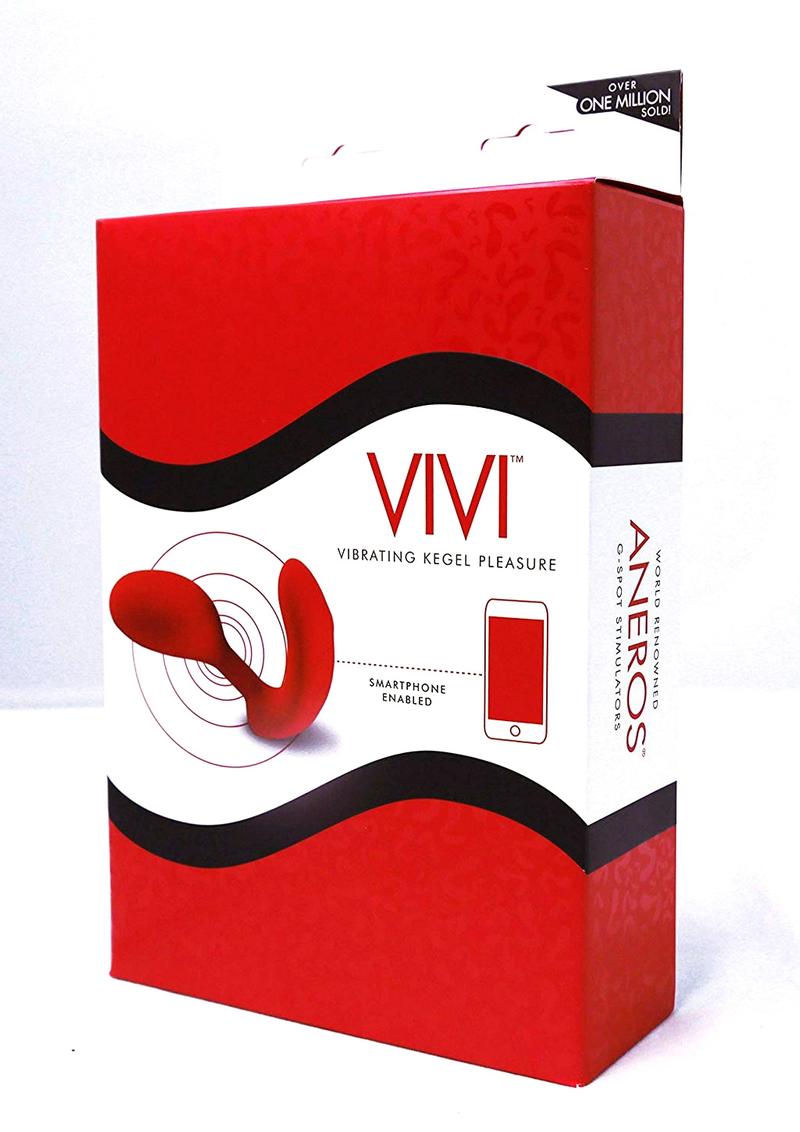 Vivi Vibrating Kegel Exerciser Estimulador del punto G de silicona roja