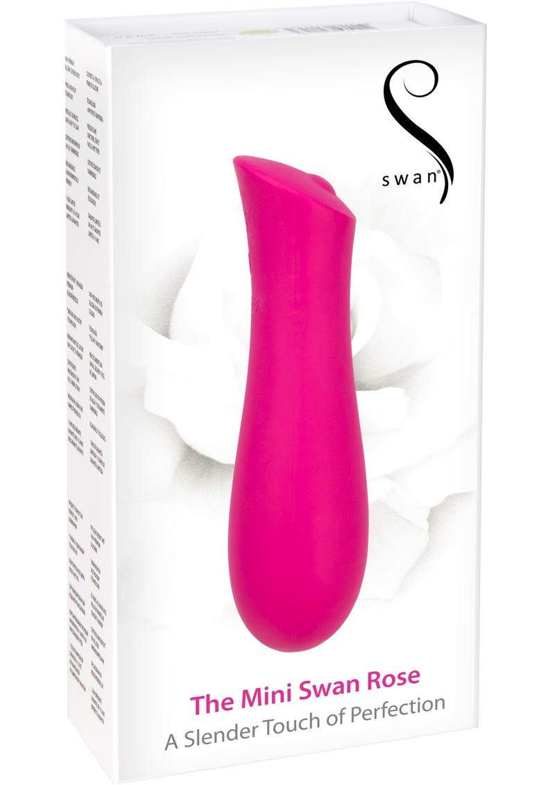 Mini Swan Wand Rose Vibrator Waterproof Rechargeable