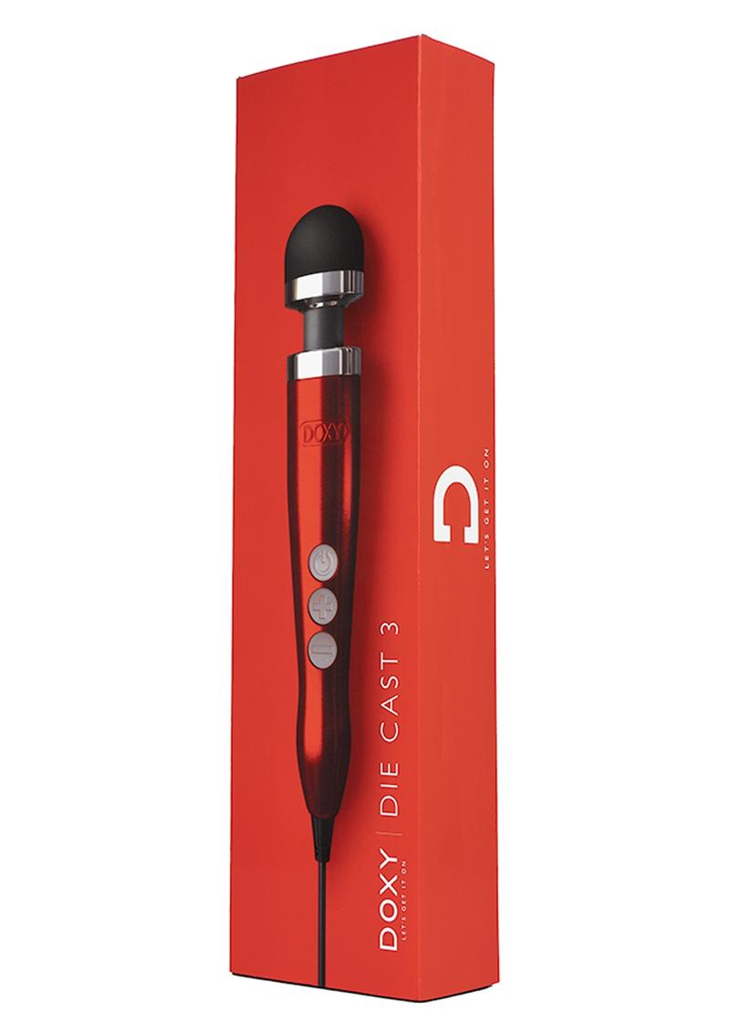 Doxy Number 3 Candy Red Multi Speed Massager Vibrating