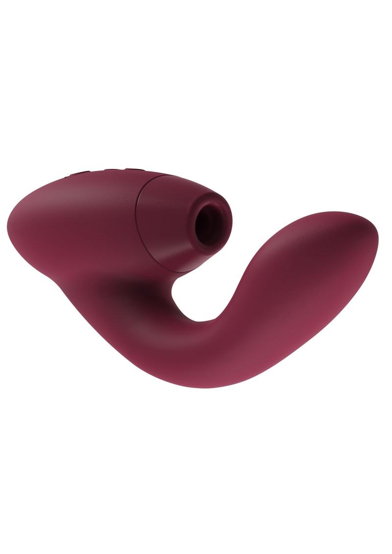 Womanizer Duo Clitoral And G-Spot Stimulator Silicone USB Rechargeable Waterproof Bordeaux