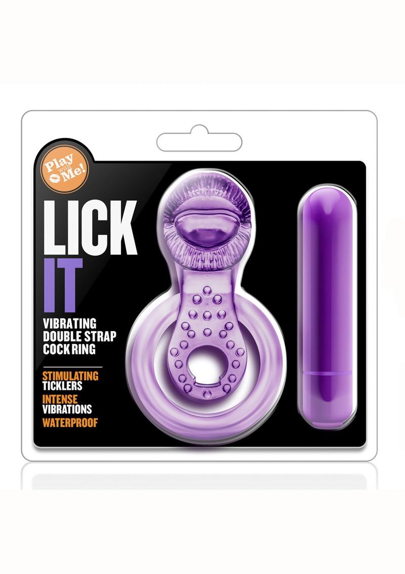 Play With Me Lick It Cock Ring Purple