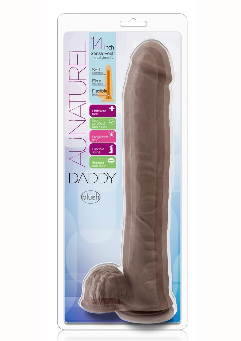 Au Naturel Daddy Dual Dense 14 Inch Chocolate