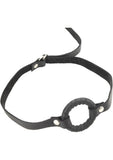 Extremeline O Ring Gag Leather 1.375 Black