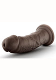 Au Naturel Dildo With Suction Cup 8 Inch Chocolate