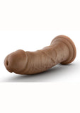 Au Naturel Duel Dense Realistic Dildo Suction Base Brown 8 Inches