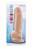 Au Natural Big Boy Sensa Feel Dual Dense Realistic Dildo With Suction Cup Vanilla 10 Inches