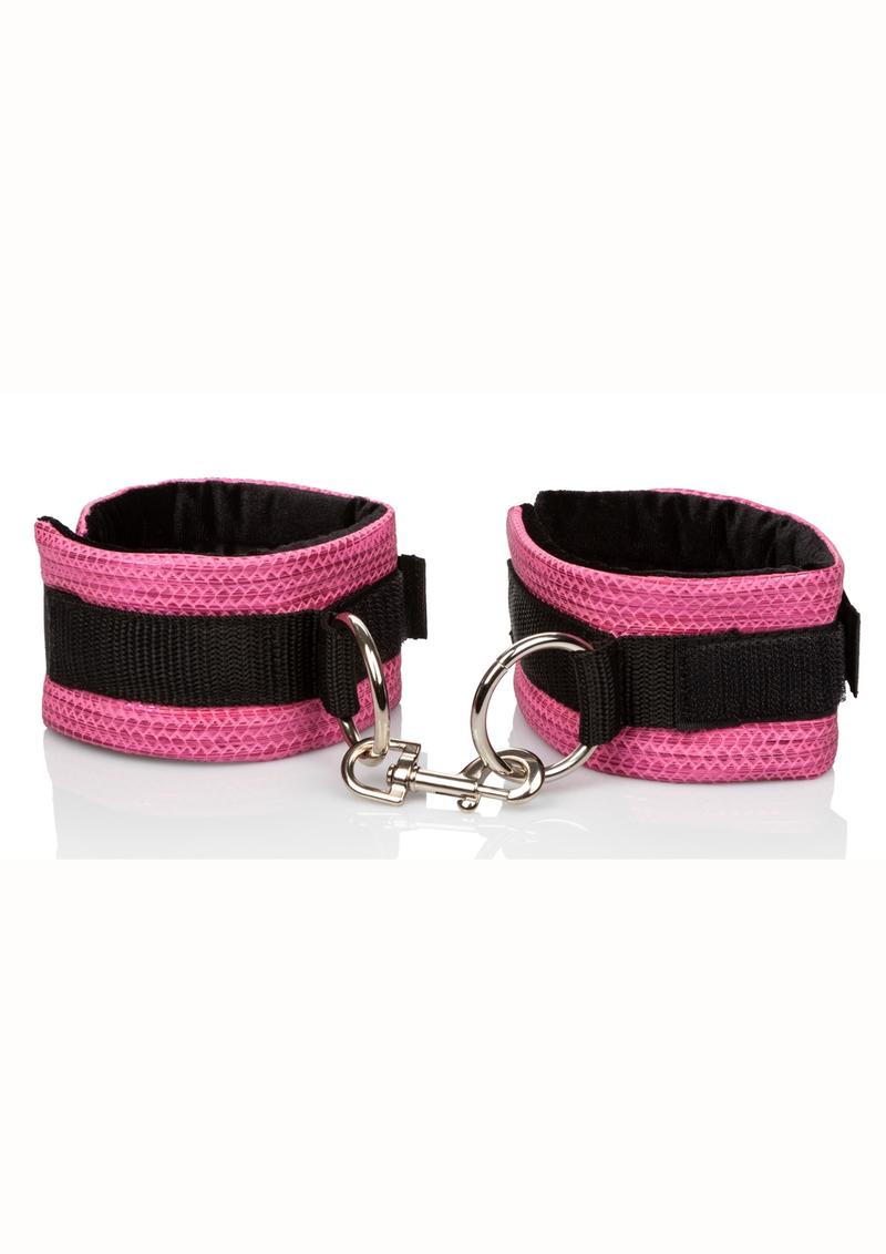 Tickle Me Pink Universal Cuffs Velcro Adjustable Pink