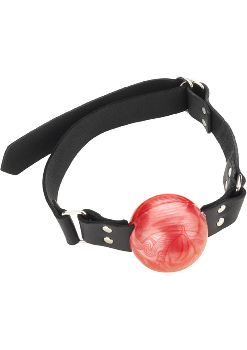 Large Red Ball Gag - D Ring