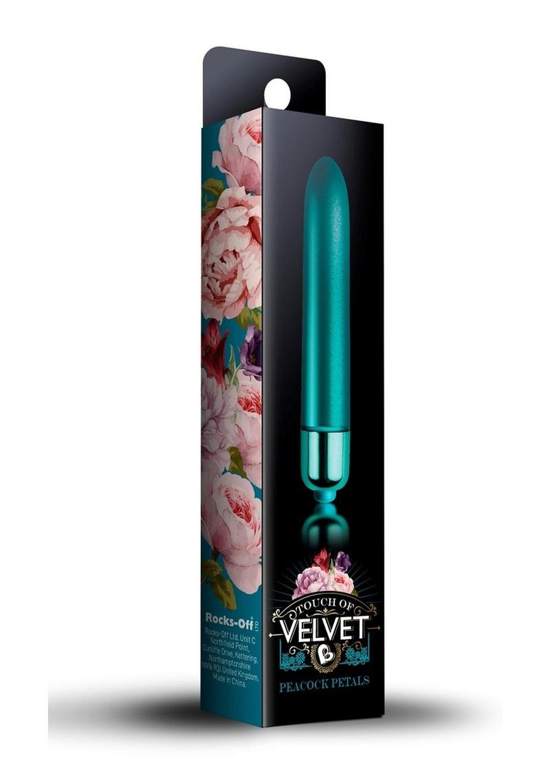 Vibrador Touch Of Velvet Peacock Petals de varias velocidades resistente al agua