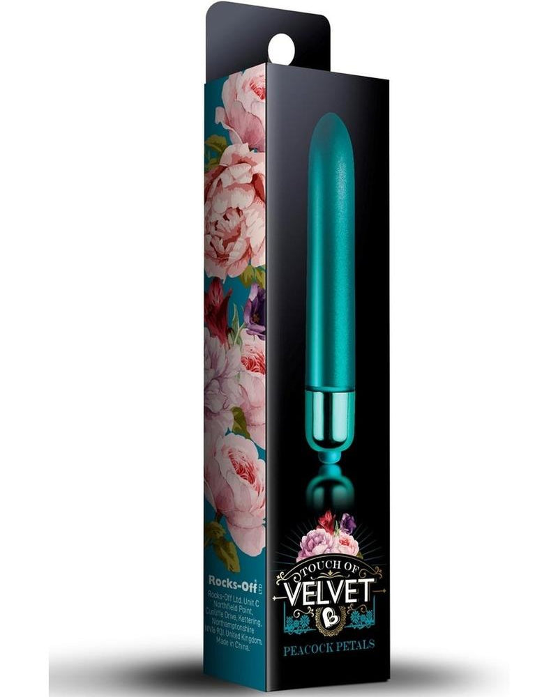 Vibrador Touch Of Velvet Peacock Petals de varias velocidades resistente al agua