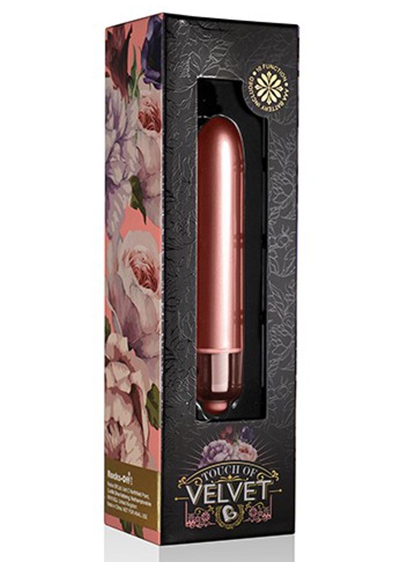 Vibrador Touch Of Velvet Peach Blossom de múltiples velocidades y resistente al agua