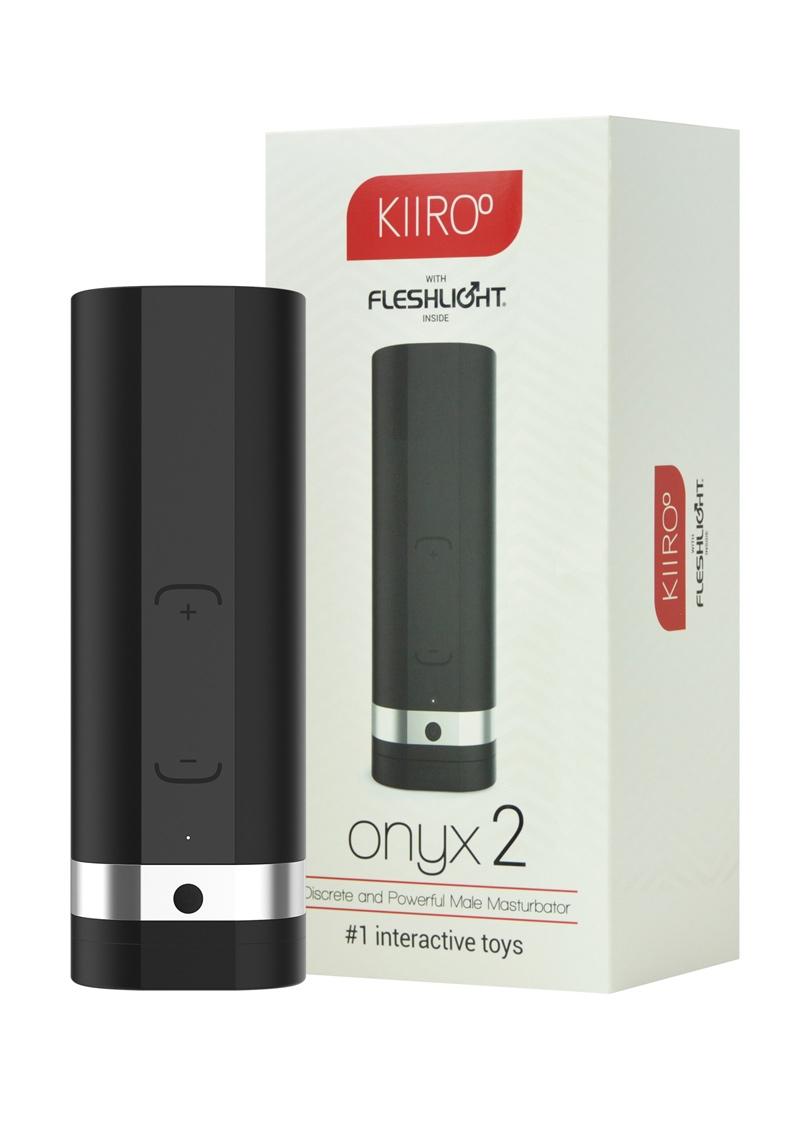 Kiiroo Onyx2 Interactive Vibrating Masturbator For Men Black