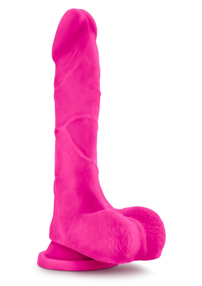 Au Naturel Bold Thrill Dildo 8.5 inch Suction Cup Non Vibrating Pink