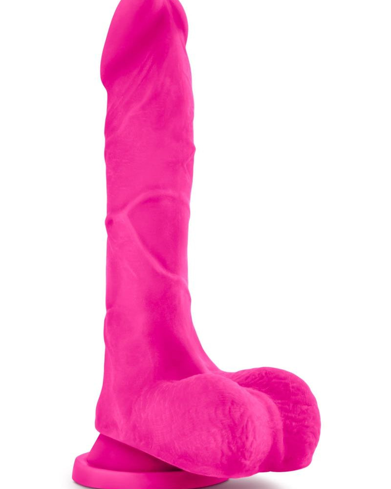 Consolador Au Naturel Bold Thrill de 8,5 pulgadas con ventosa y sin vibración, color rosa