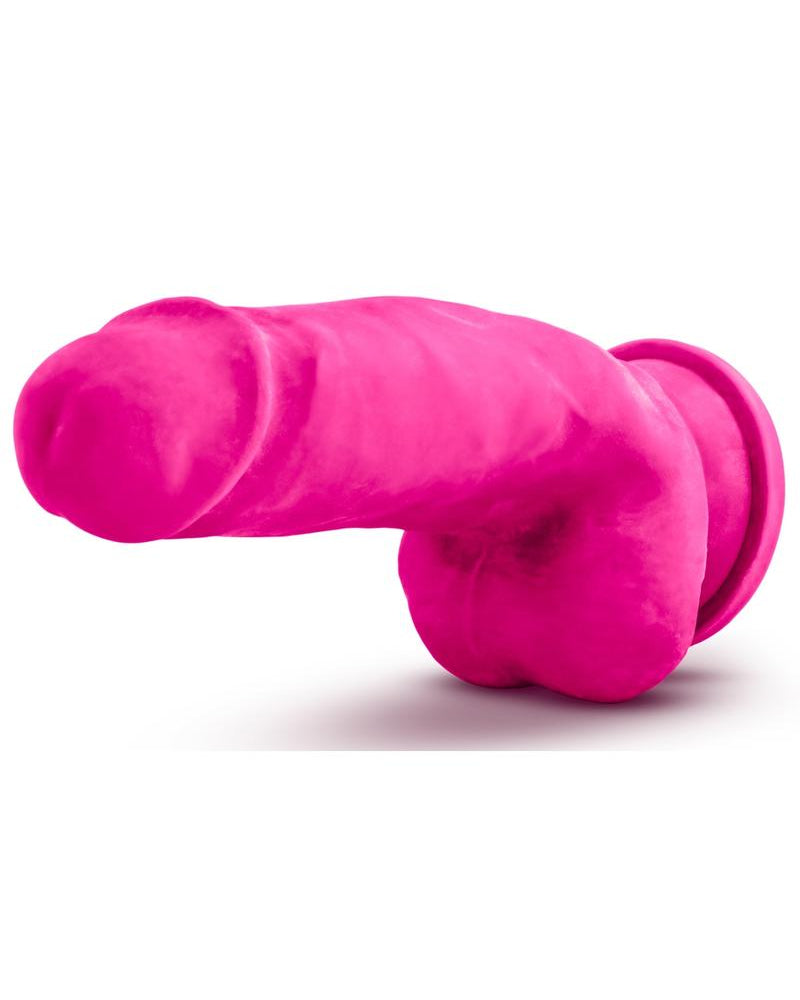 Consolador Au Naturel Bold Beefy de 7 pulgadas con ventosa y sin vibración, color rosa