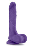 Au Naturel Bold Thrill Dildo 8.5 inch Suction Cup Non Vibrating Purple