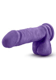 Au Naturel Bold Hero Dildo 8 inch Suction Cup Non Vibrating Purple