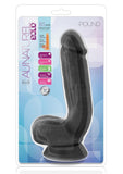 Au Naturel Bold Pound Dildo 8.5 inch Suction Cup Non Vibrating Black