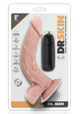 Dr Skin Dr Sean Vibe Cock W/suction Vanilla Remote Control