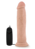 Dr Skin Dr Throb Vibe Cock W/suction Vanilla 9.5 inch