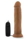 Dr Skin Dr Throb Vibe Cock W/suction Mocha Remote Control