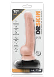 Dr Skin Dr Tim Vibe Cock W/suction Vanilla Remote Control