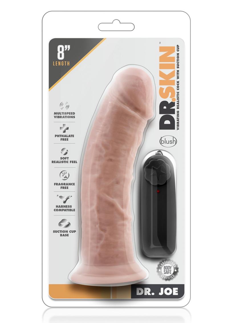 Dr Skin Dr Joe Vibe Cock W/suction Vanilla