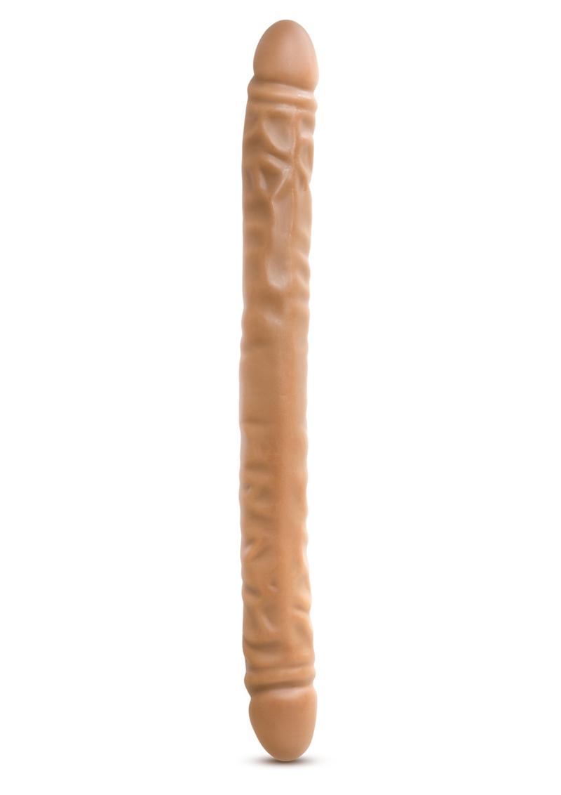 Dr Skin Double Dildo Dual Penetration Mocha 18 Inches