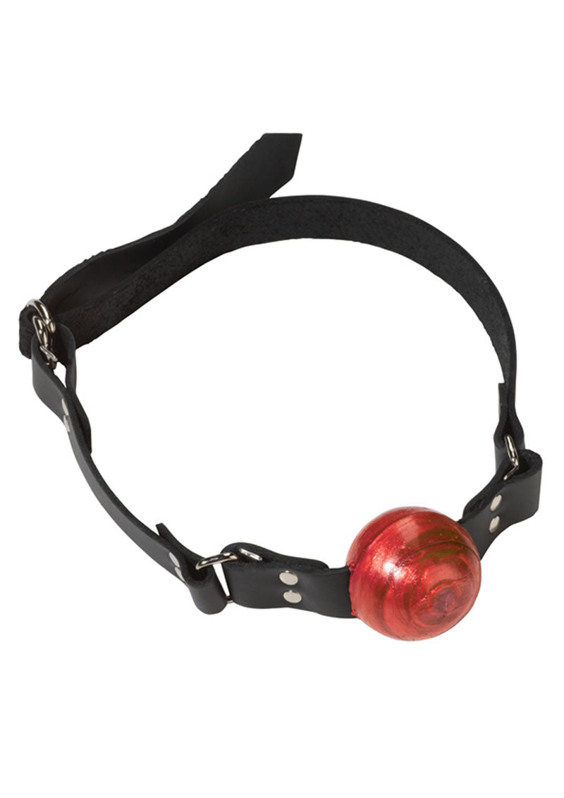 Small Red Ball Gag - D Ring