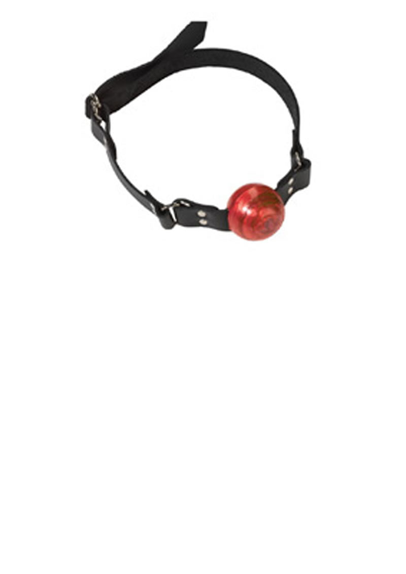 Small Red Ball Gag - D Ring