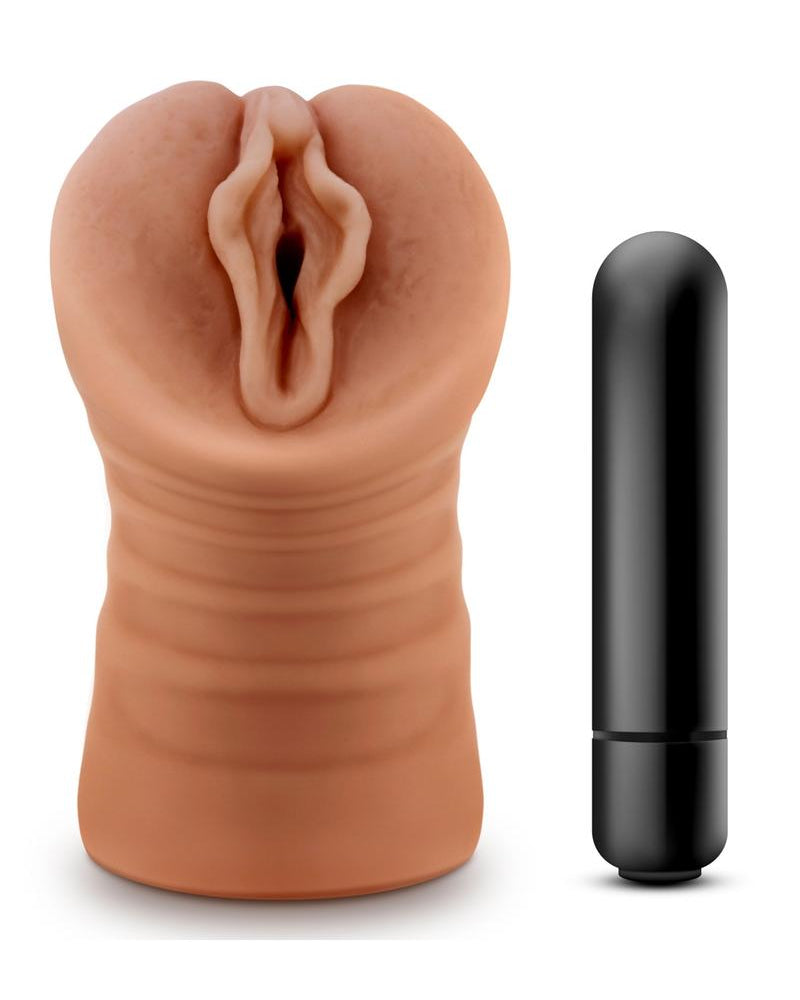 M For Men Sofia Mocha Mouth Masturbator Waterproof