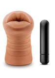 M For Men Isabella Mocha Mouth Masturbator Multi Speed Bullet Waterproof