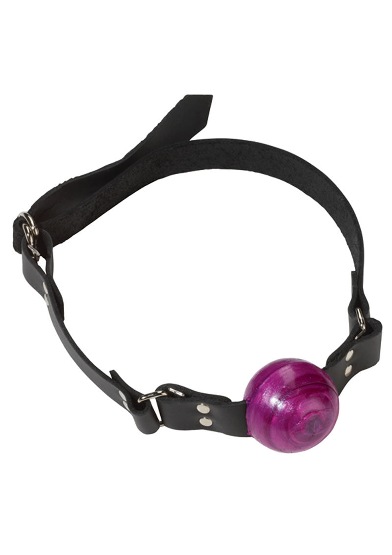 Small Purple Ball Gag - D Ring