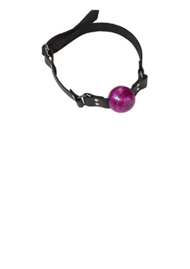 Small Purple Ball Gag - D Ring