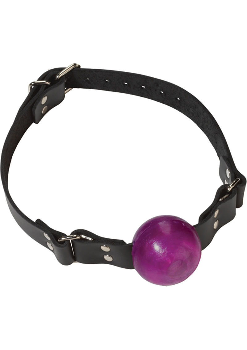 Small Purple Ball Gag - Buckle