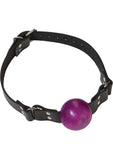 Small Purple Ball Gag - Buckle