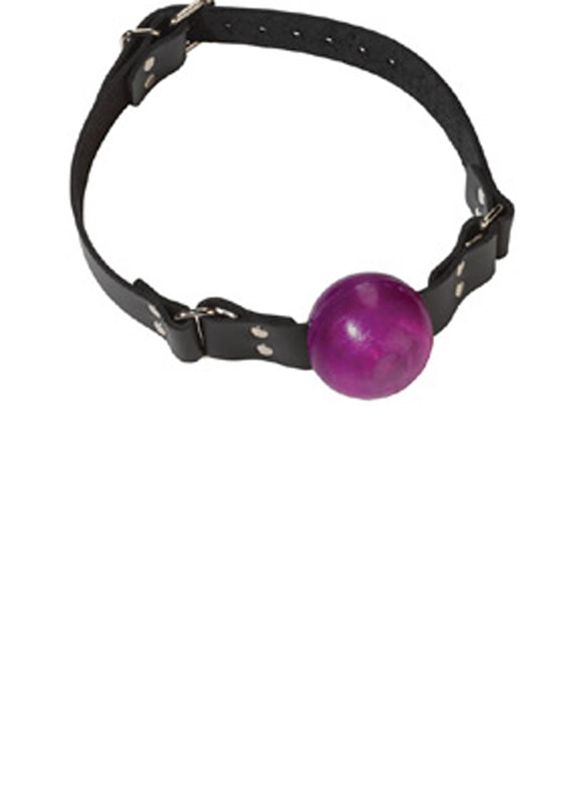 Small Purple Ball Gag - Buckle