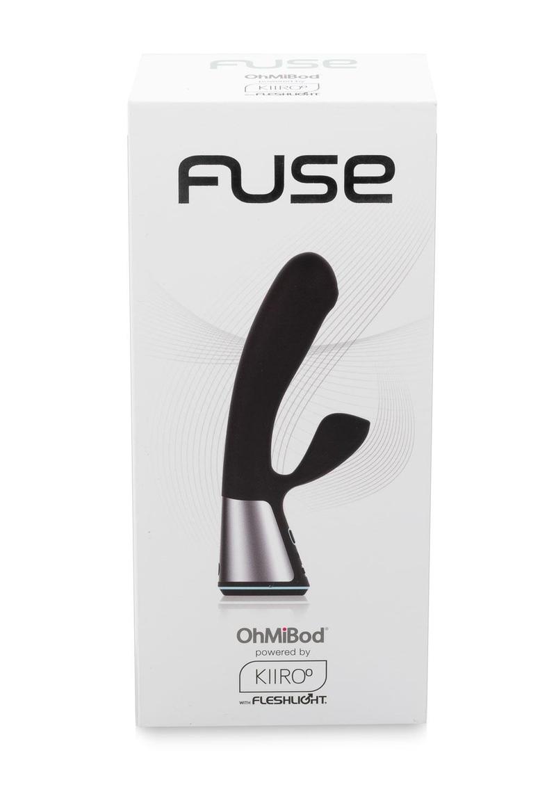 Kiiroo OhMiBod Fuse Interactive Dual Stimulating Massager Vibe Black