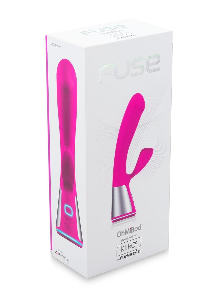 Kiiroo OhMiBod Fuse Interactive Dual Stimulating Massager Vibe Pink