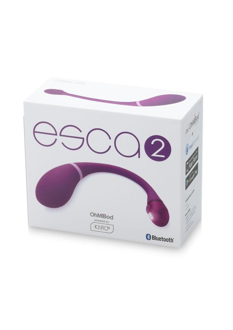 Kiiroo OhMiBod Esca2 Interactive App Compatible Stimulating Massager Vibe Purple