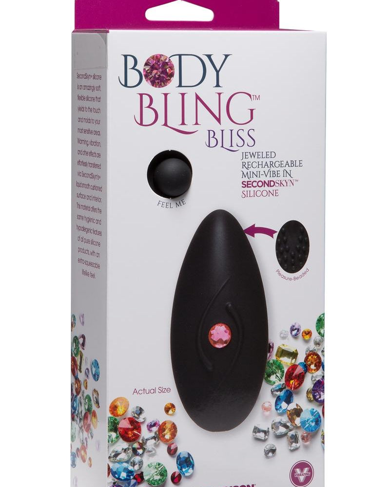 Mini vibrador Body Bling Bliss rosa de múltiples velocidades, resistente al agua